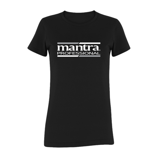 Mantra Professional Black Womens Short Sleeve Shirt