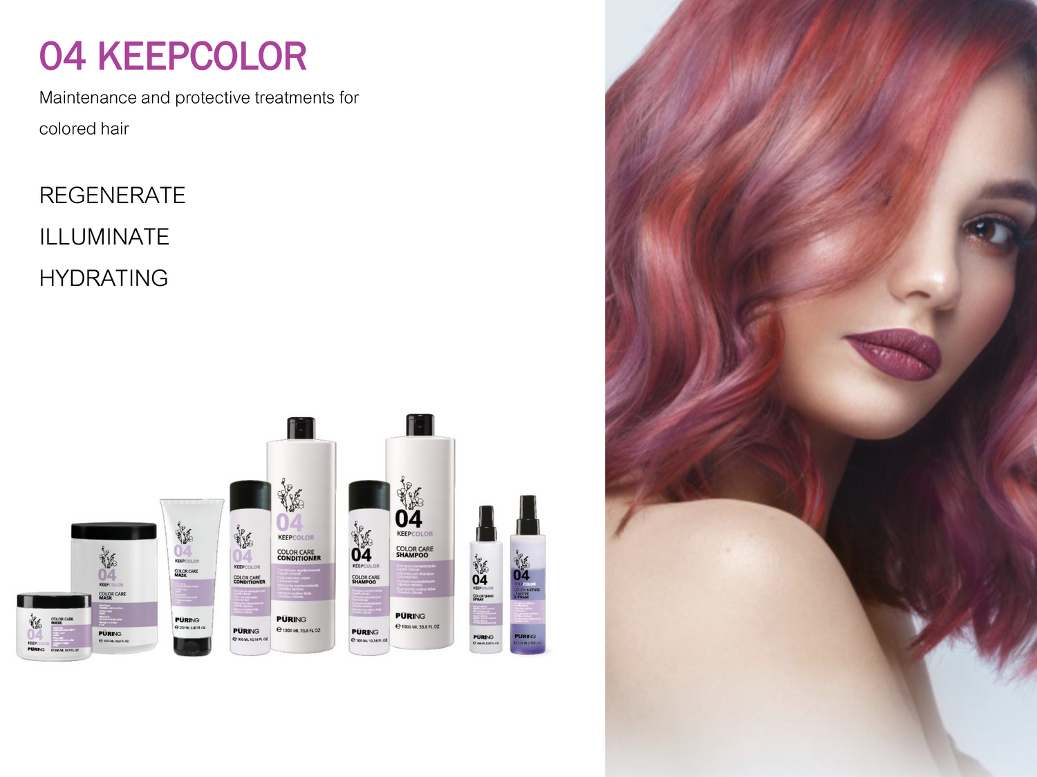 Puring 04 Keepcolor - Regenerate. Illuminate. Hydrate.