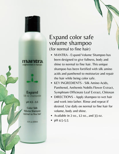 Mantra Expand Color Safe Volume Shampoo 12 oz.