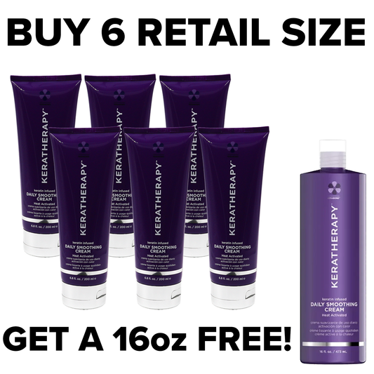 Keratherapy Daily Smoothing Cream - Buy 6, Get a 16oz FREE!