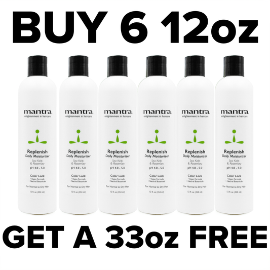 Mantra Replenish Daily Moisturizing Conditioner - Buy 6 12oz, Get 33oz FREE!