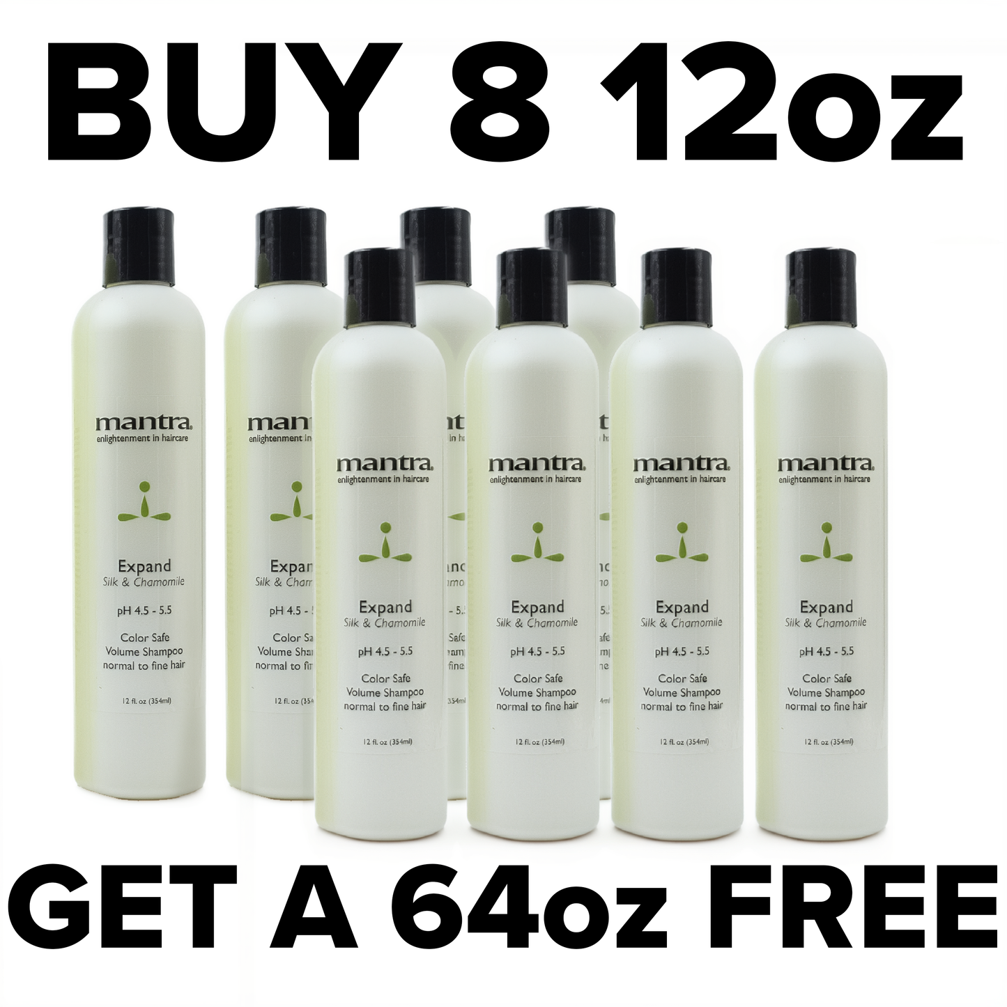 Mantra Expand Color Safe Volume Shampoo - Buy 8 12oz, get a 64oz FREE!