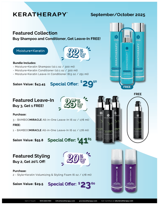 KeraTherapy Holiday Bundles - Featured Collection, Leave-In, and Styling