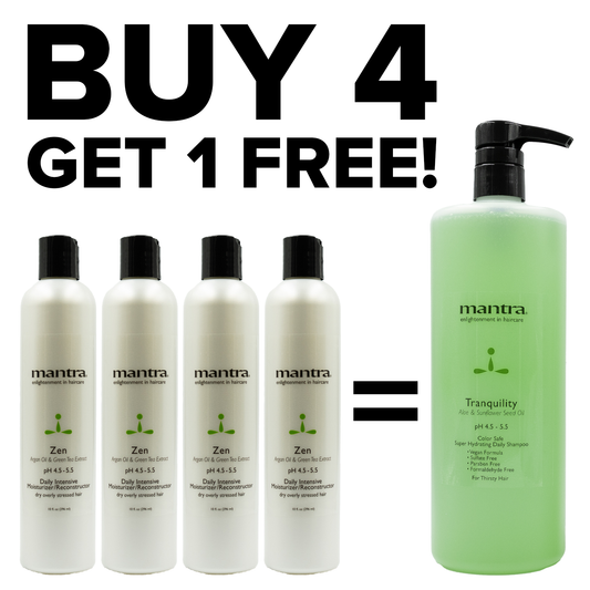 Mantra Zen Daily Intensive Moisturizer/Reconstructor 8 oz. - Buy 4 Get 1 Tranquility 33oz FREE!