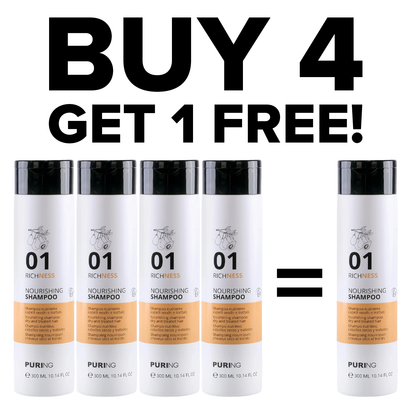 Tutto/Puring Richness - Nourishing Shampoo - Buy 4 Get 1 FREE!