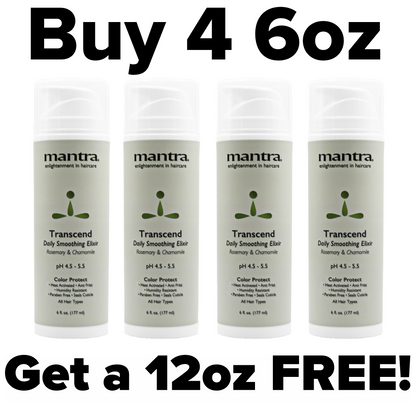 Mantra Transcend Humidity-Resistant Temporary Straightener - Buy 4 6oz Get 12oz Pump FREE!