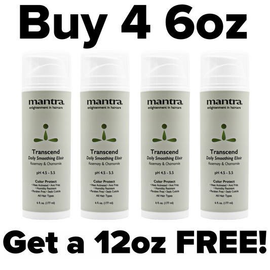 Mantra Transcend Humidity-Resistant Temporary Straightener - Buy 4 6oz Get 12oz Pump FREE!