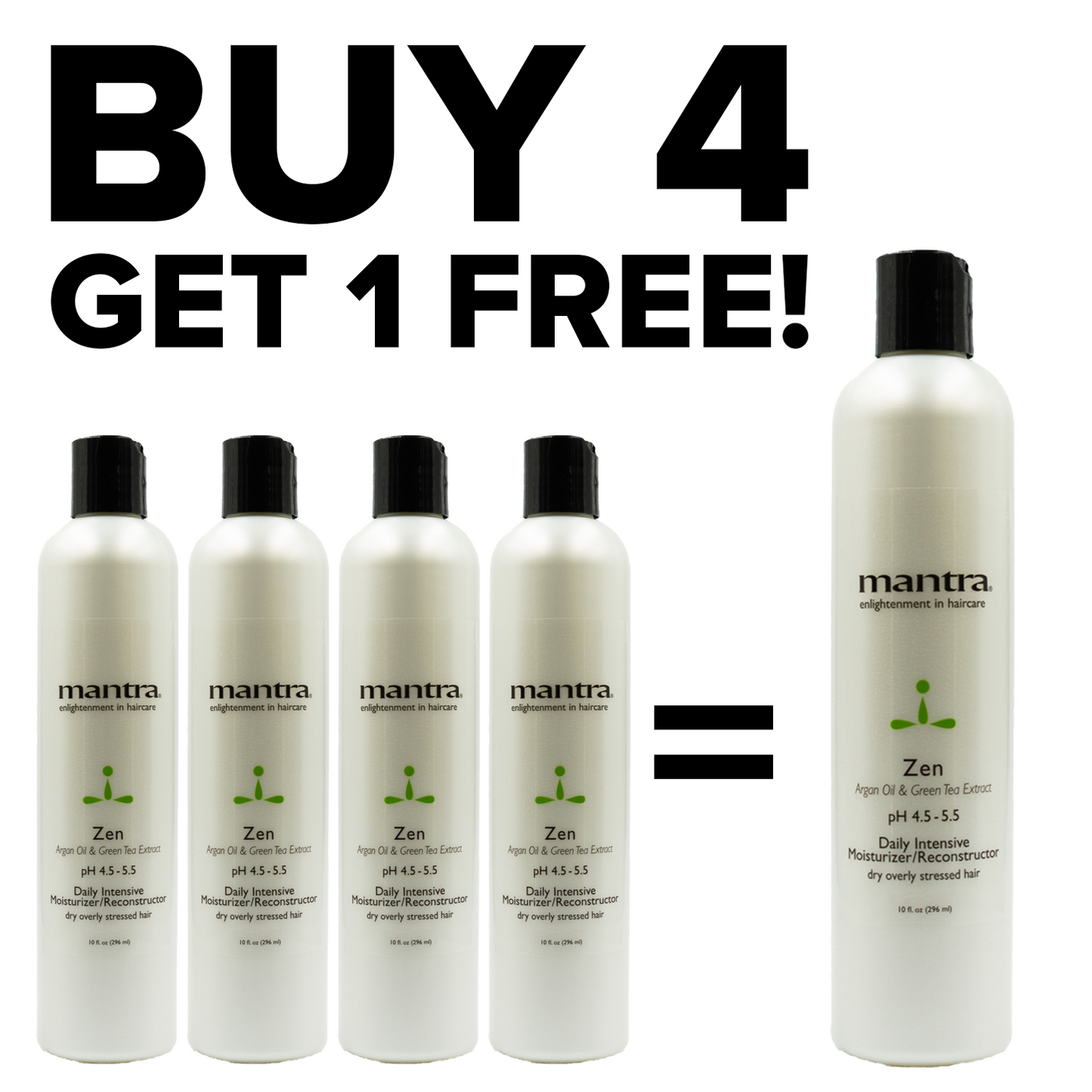 Mantra Zen Daily Intensive Moisturizer/Reconstructor 8 oz. - Buy 4 Get a 33oz FREE!