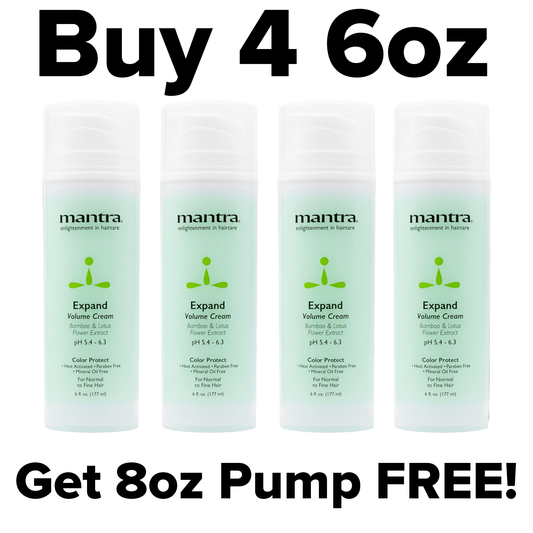Mantra Expand Volume Cream 6 oz. - Buy 4, Get 8oz Pump FREE!